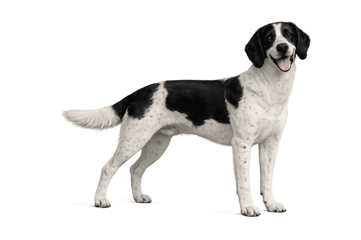 French White and Black Hound