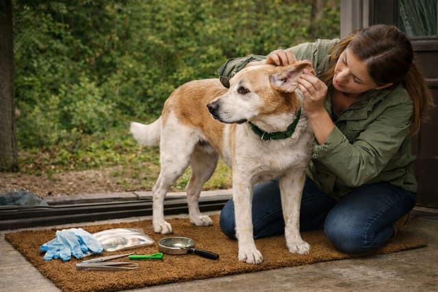 How to Check a Dog for Ticks After a Walk